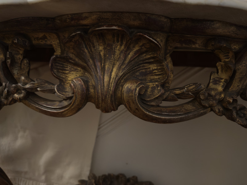 Rococo Gilded Console Table