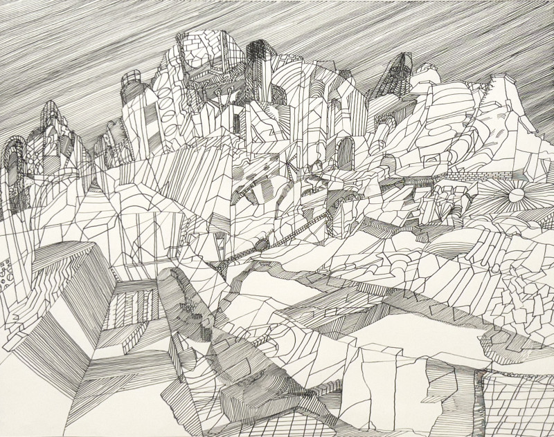 Abstract Painting and Drawing, 2 Works