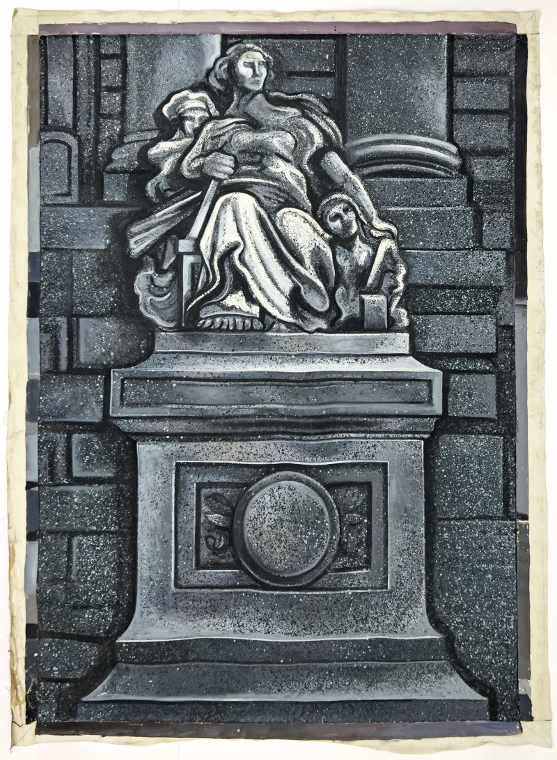 Lowell Nesbitt - N.Y. Customs House (French Sculpture)