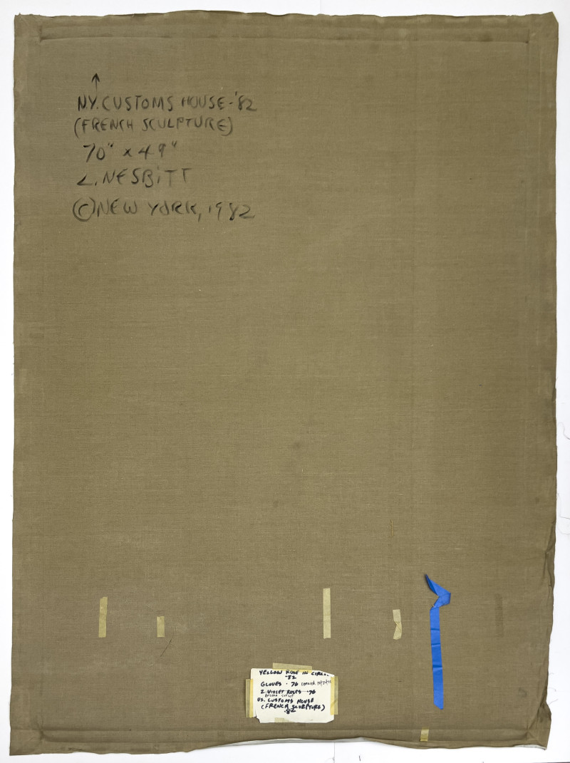 Lowell Nesbitt - N.Y. Customs House (French Sculpture)