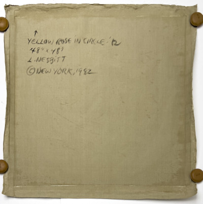Lowell Nesbitt - Yellow Rose in Circle