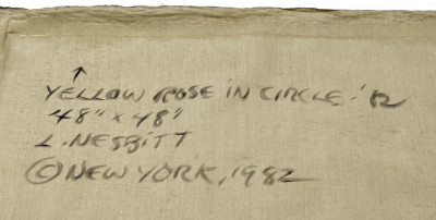 Lowell Nesbitt - Yellow Rose in Circle