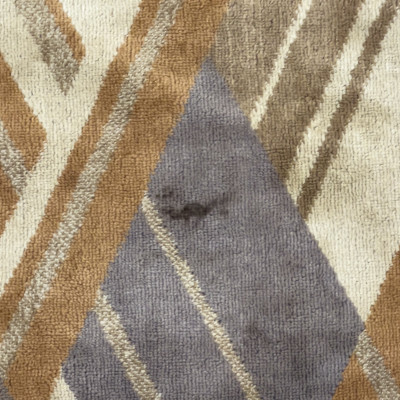 Art Deco Geometric Fabric Wall Hangings, Group of 2