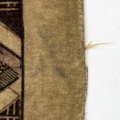 Art Deco Geometric Fabric Wall Hangings, Group of 2