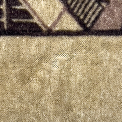 Art Deco Geometric Fabric Wall Hangings, Group of 2