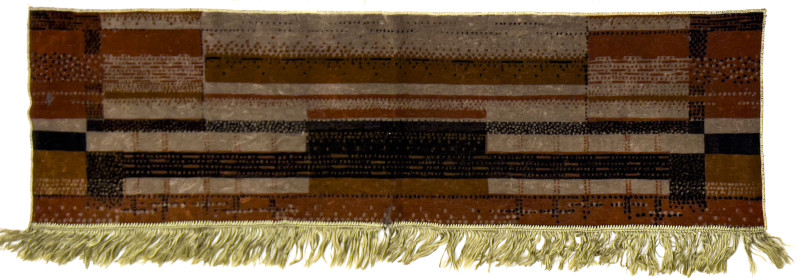 Art Deco Geometric Fabric Wall Hangings, Group of 5