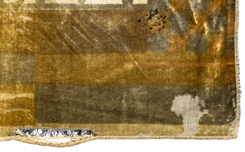 Art Deco Geometric Fabric Wall Hangings, Group of 5