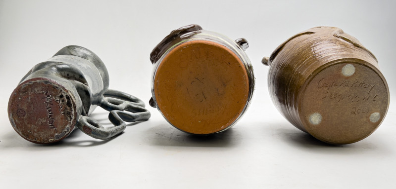 Studio Ceramic Vessels, Group of 3
