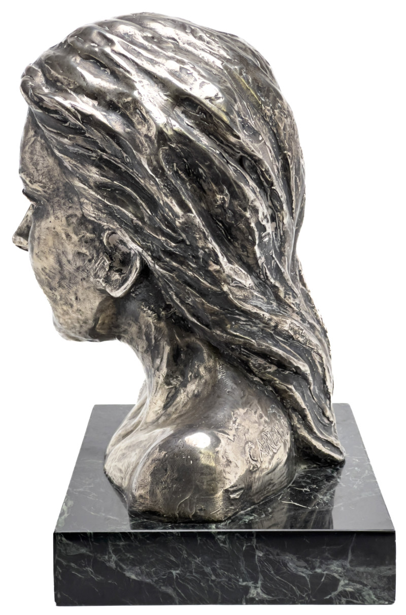 Silver Portrait Bust