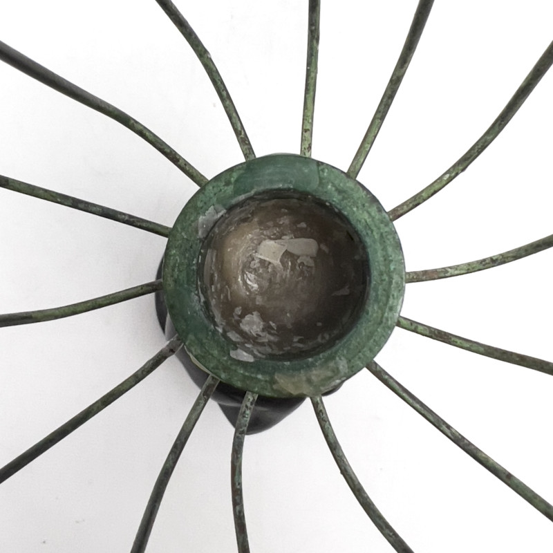 Patinated Bronze Candlesticks, Group of 4