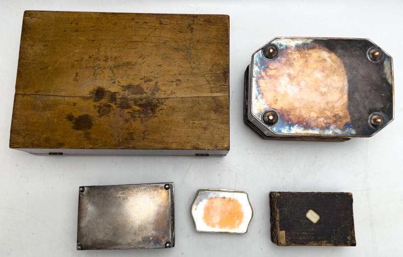 Antique Boxes, Group of 5