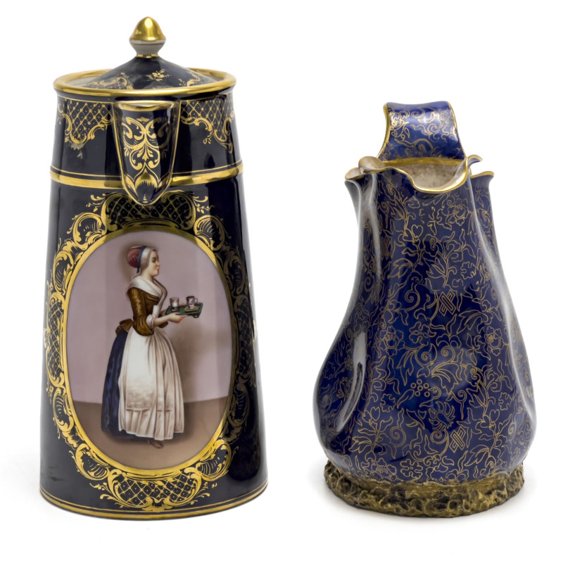 Royal Vienna and Doulton Pitchers, Group of 2