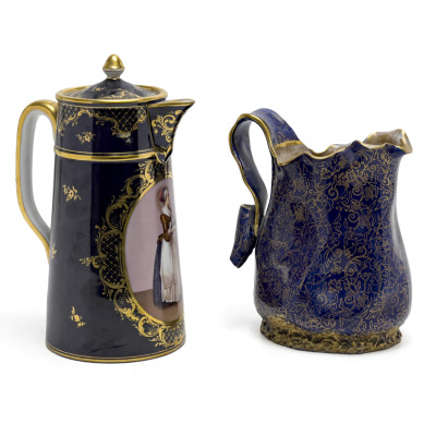 Royal Vienna and Doulton Pitchers, Group of 2