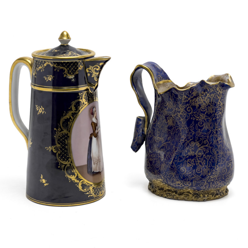 Royal Vienna and Doulton Pitchers, Group of 2