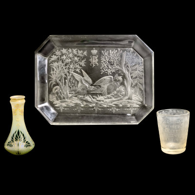 Image for Lot Antique Glass including Lobmeyr, Group of 3