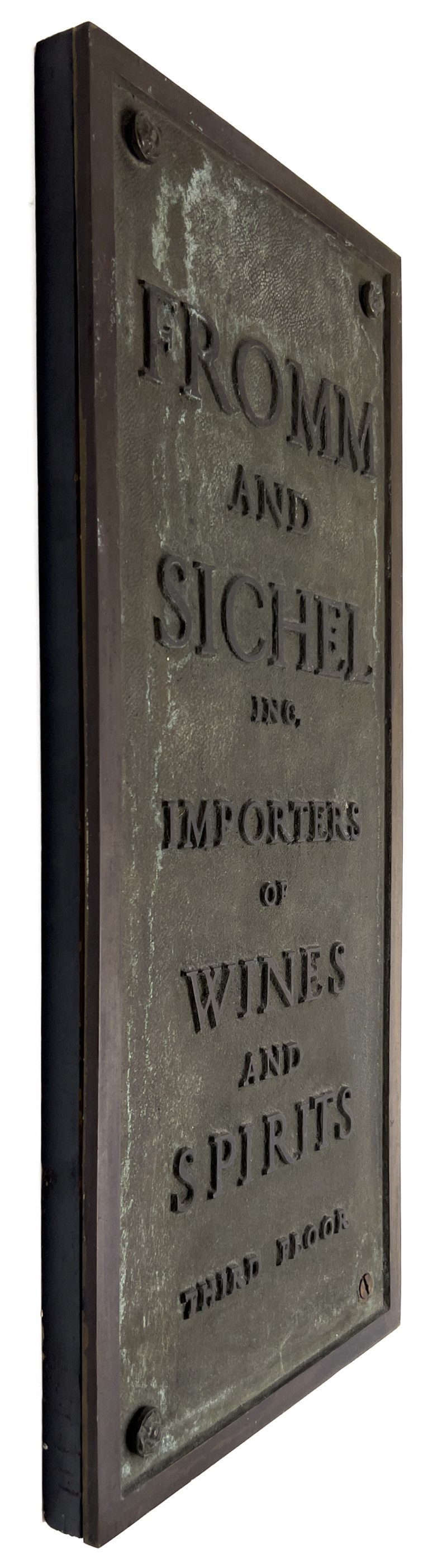 Fromm and Sichel Wine and Sprits Plaque