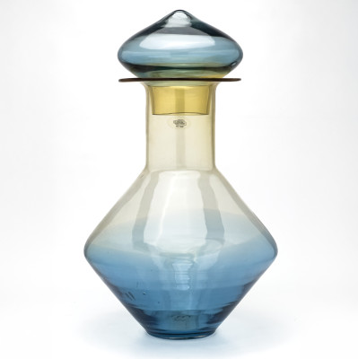 Image for Lot Blenko Glass - John Nickerson Lidded Jar