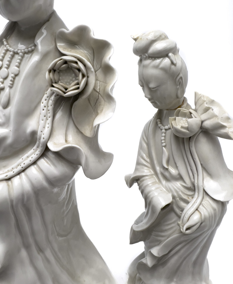 Chinese Guanyins and Buddha, Group of 3