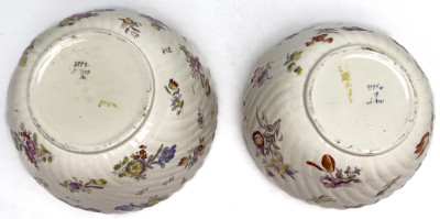 Floral Swirled Jardinieres, Pair