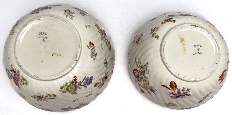 Floral Swirled Jardinieres, Pair