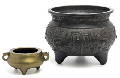 Two Chinese Bronze Censers