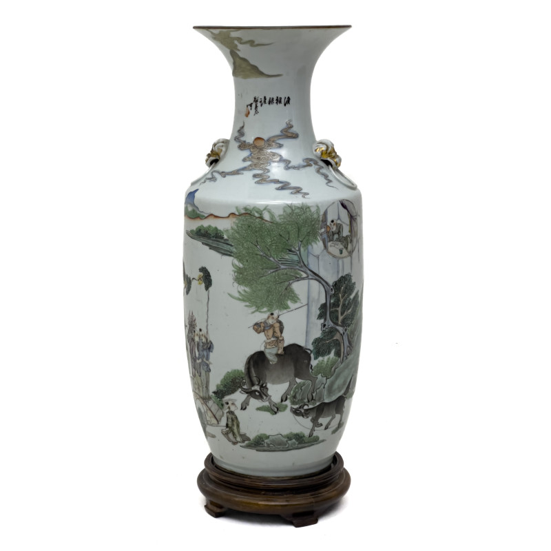 Chinese Famille Verte Porcelain Vase