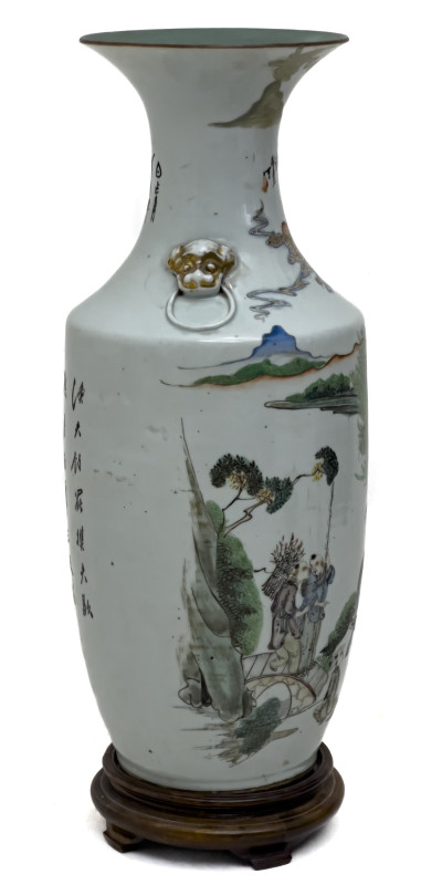 Chinese Famille Verte Porcelain Vase