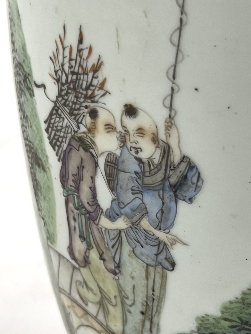 Chinese Famille Verte Porcelain Vase