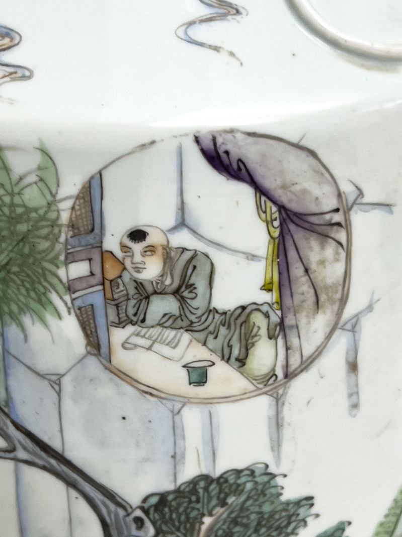 Chinese Famille Verte Porcelain Vase