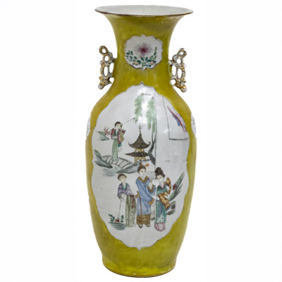 Chinese Famille Jaune Vase