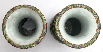 Chinese Famille Rose Vases, Pair