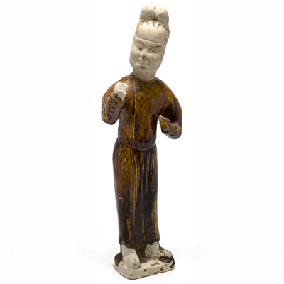 Image for Lot Chinese Attendant Figure
