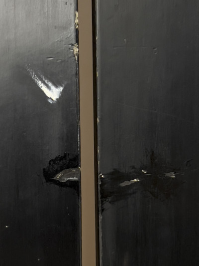 Chinese Coromandel and Lacquer Four Panel Room Divider