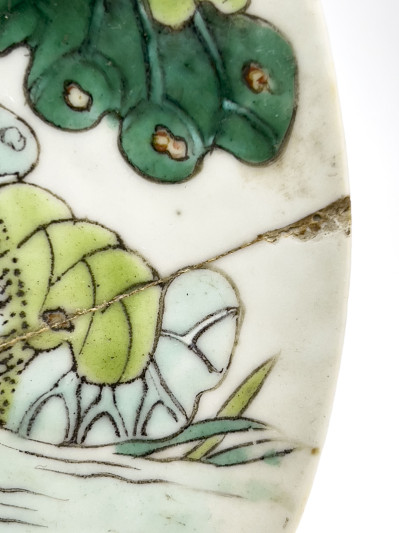 Chinese Famille Rose Tile Plaques, Group of 3