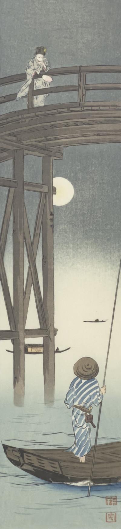 Kōhō Shōda and Yoshimoto Gesso - Woodcuts, Group of 4