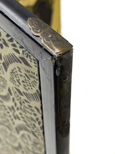 Japanese Four Panel Screen of Pheasant