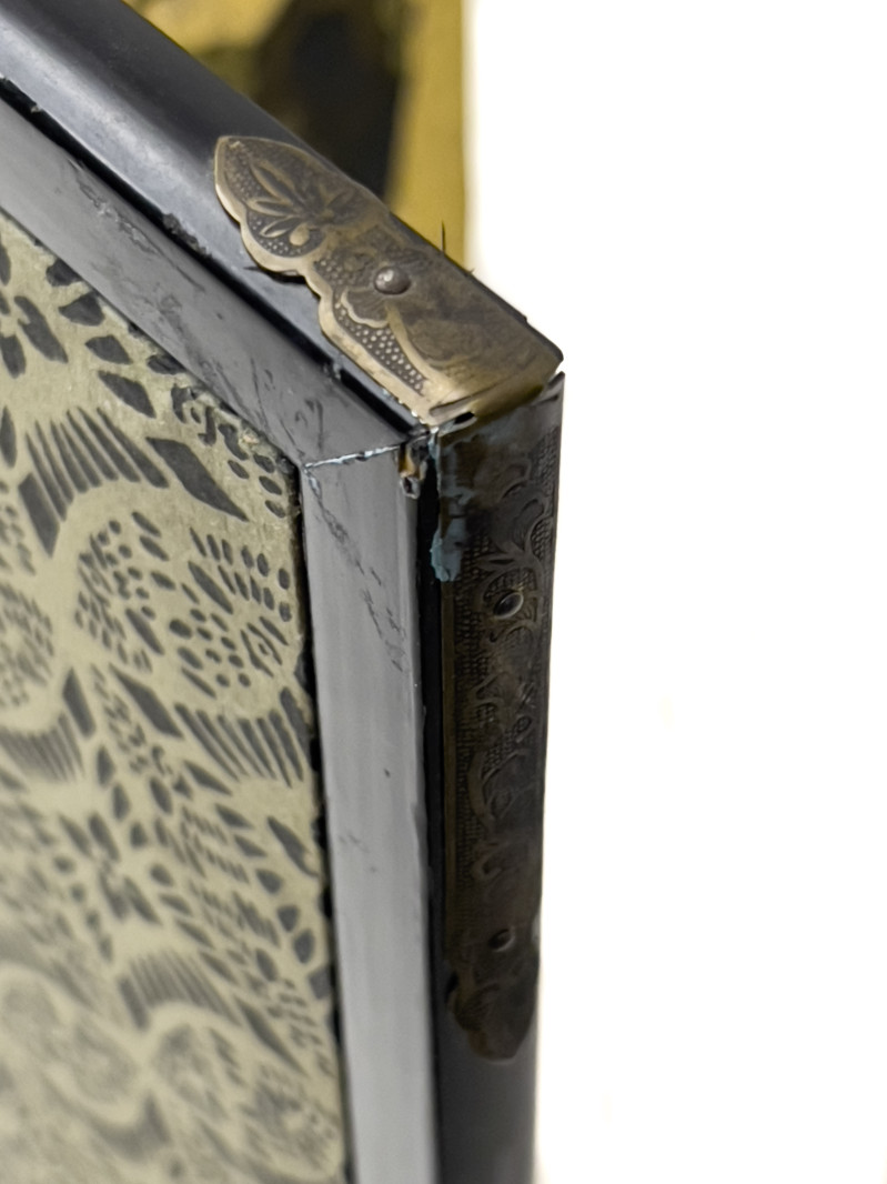 Japanese Four Panel Screen of Pheasant