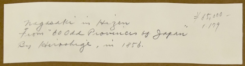 Utagawa Hiroshige - Inasa Mountain at Nagasaki in Hizen Province