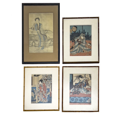 Image for Lot Japanese Woodcuts, Group of 4