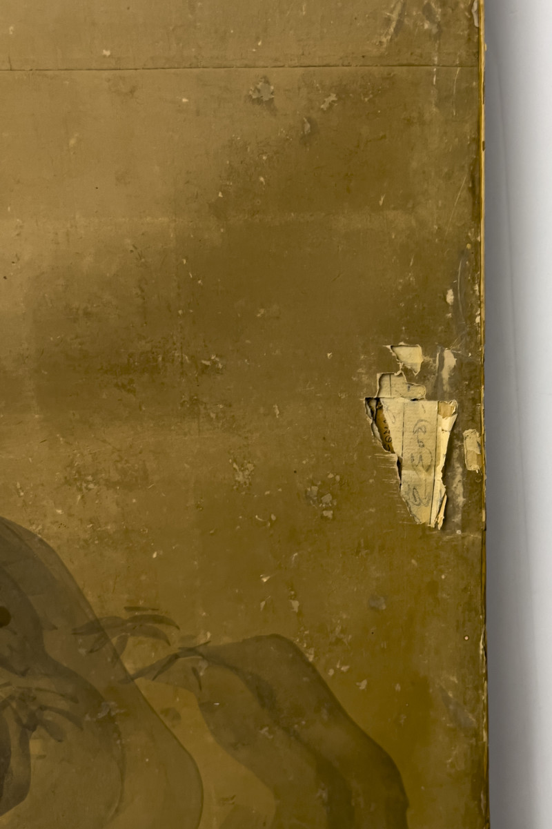 Six Panel Scholars Byōbu (damaged)