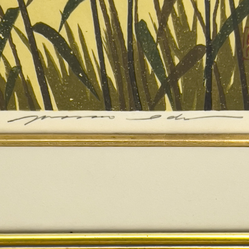 Masao Idō - Grasses at a Riverside