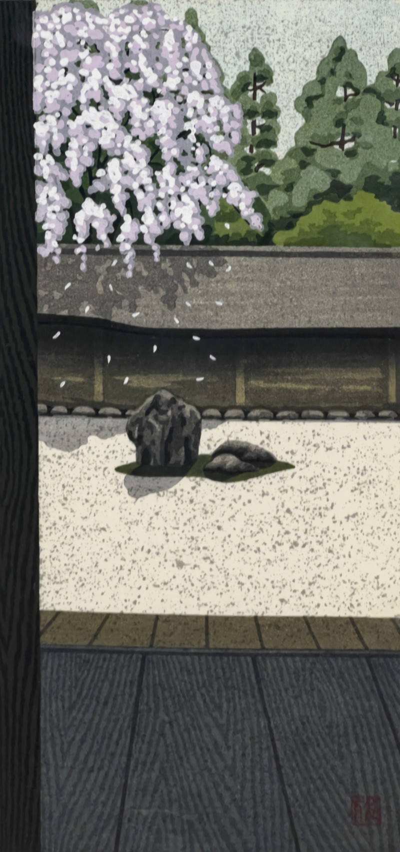 Masao Idō - Untitled (Garden Scene)