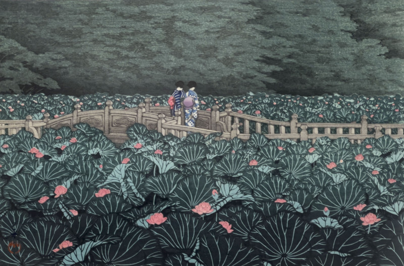 Hasui Kawase - Shiba Benten Pond