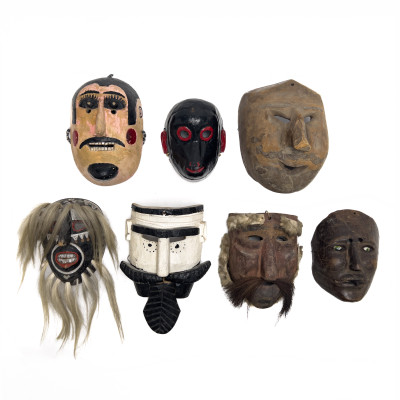 Image for Lot Mexican and Guatemalan Masks, Group of 7