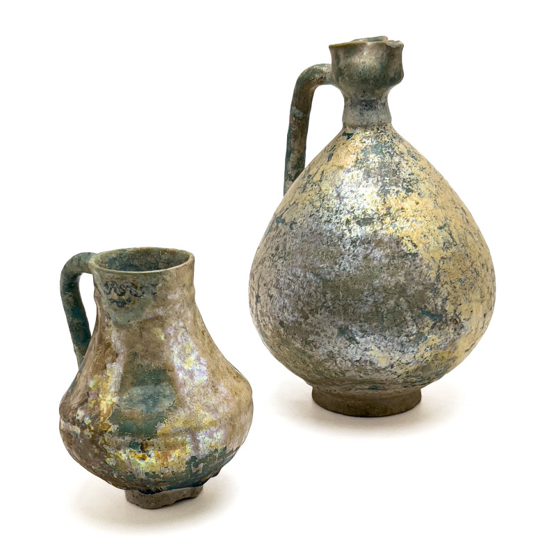 Two Persian Kashan Ceramic Vessels