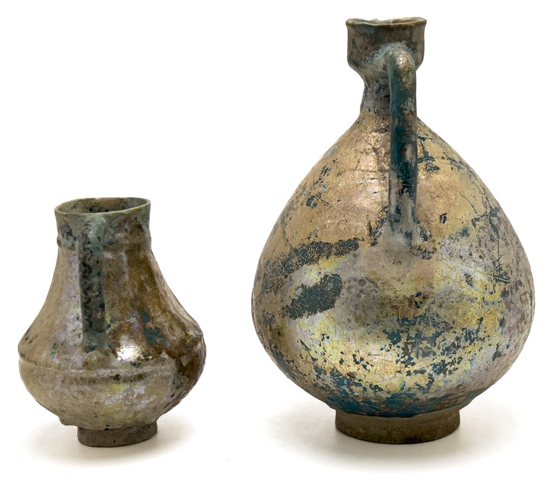 Two Persian Kashan Ceramic Vessels