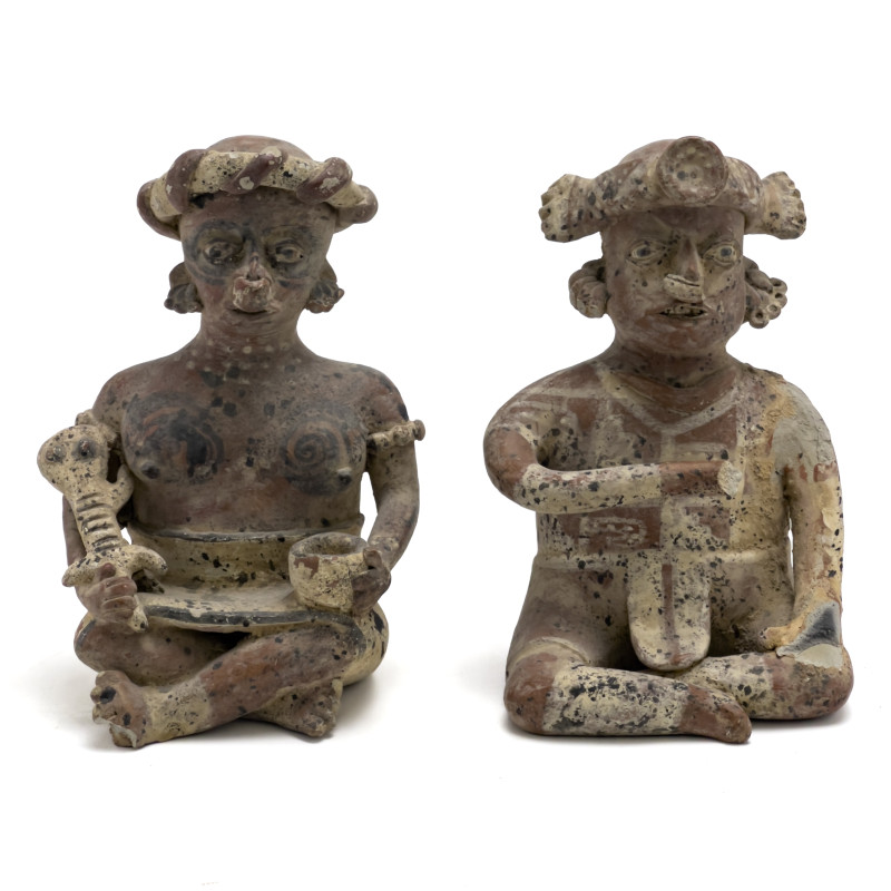 Two Pre-Columbian Seated Figures