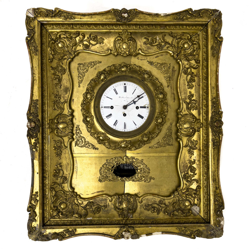 Biedermeier Framed Wall Clock