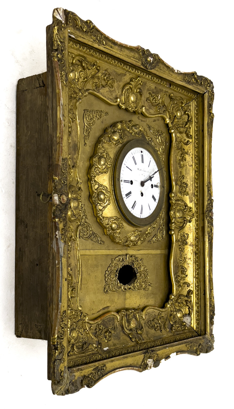 Biedermeier Framed Wall Clock