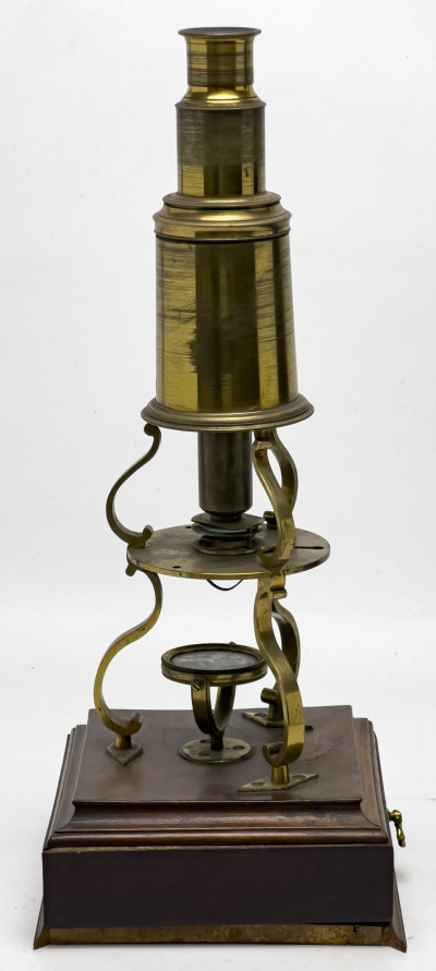 Culpeper Type Microscope in Original Pyramid Case